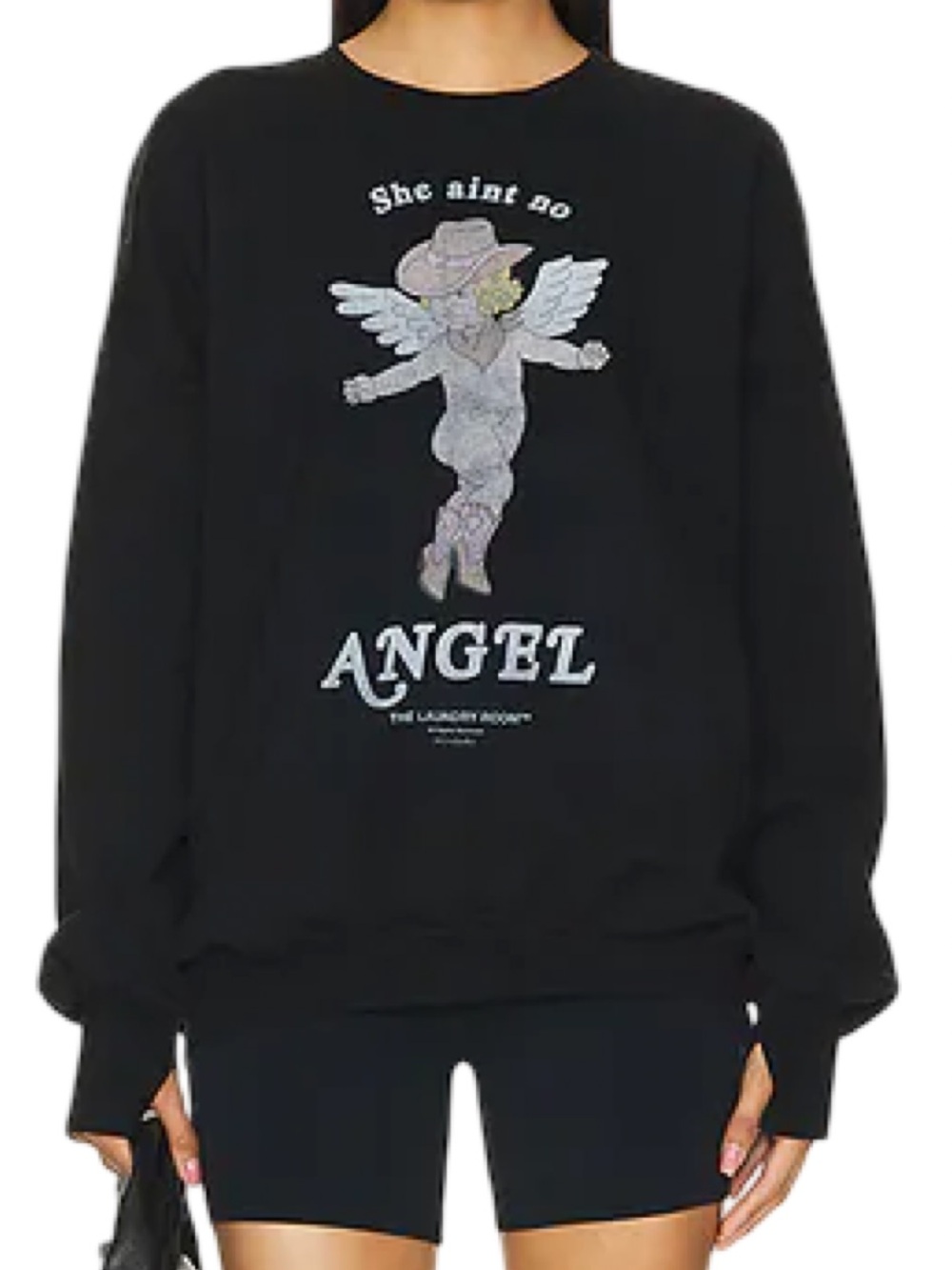 Revolve The Laundry Room Ain't No Angel Jumper Sweatshirt